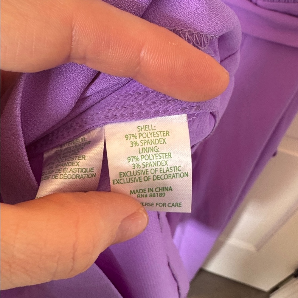 Lilly Pulitzer Zima Sleeveless Lavender Ruffle-Strap Jumpsuit 14 - Picture 10 of 10